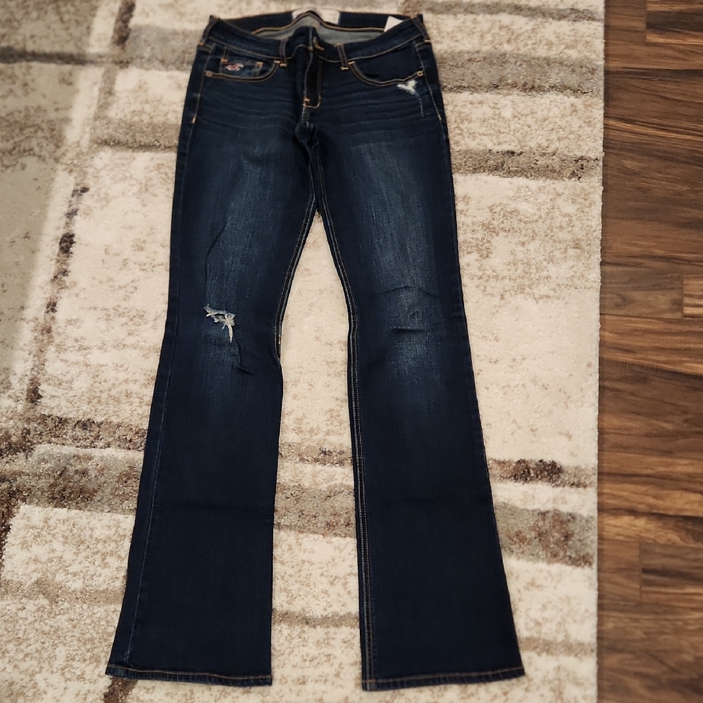 Hollister Deep Blue BootLeg Jeans